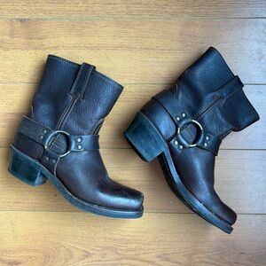 Vintage Frye Dark Brown Leather Boots